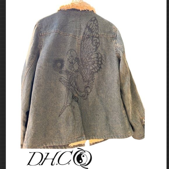 Esprit Jackets & Blazers - Esprit Blue Denim Jacket with Red Label